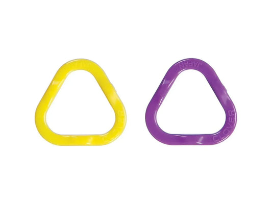 Clover Triangle Stitch Markers - 16 Pack Medium (US Needles 9-10.5)