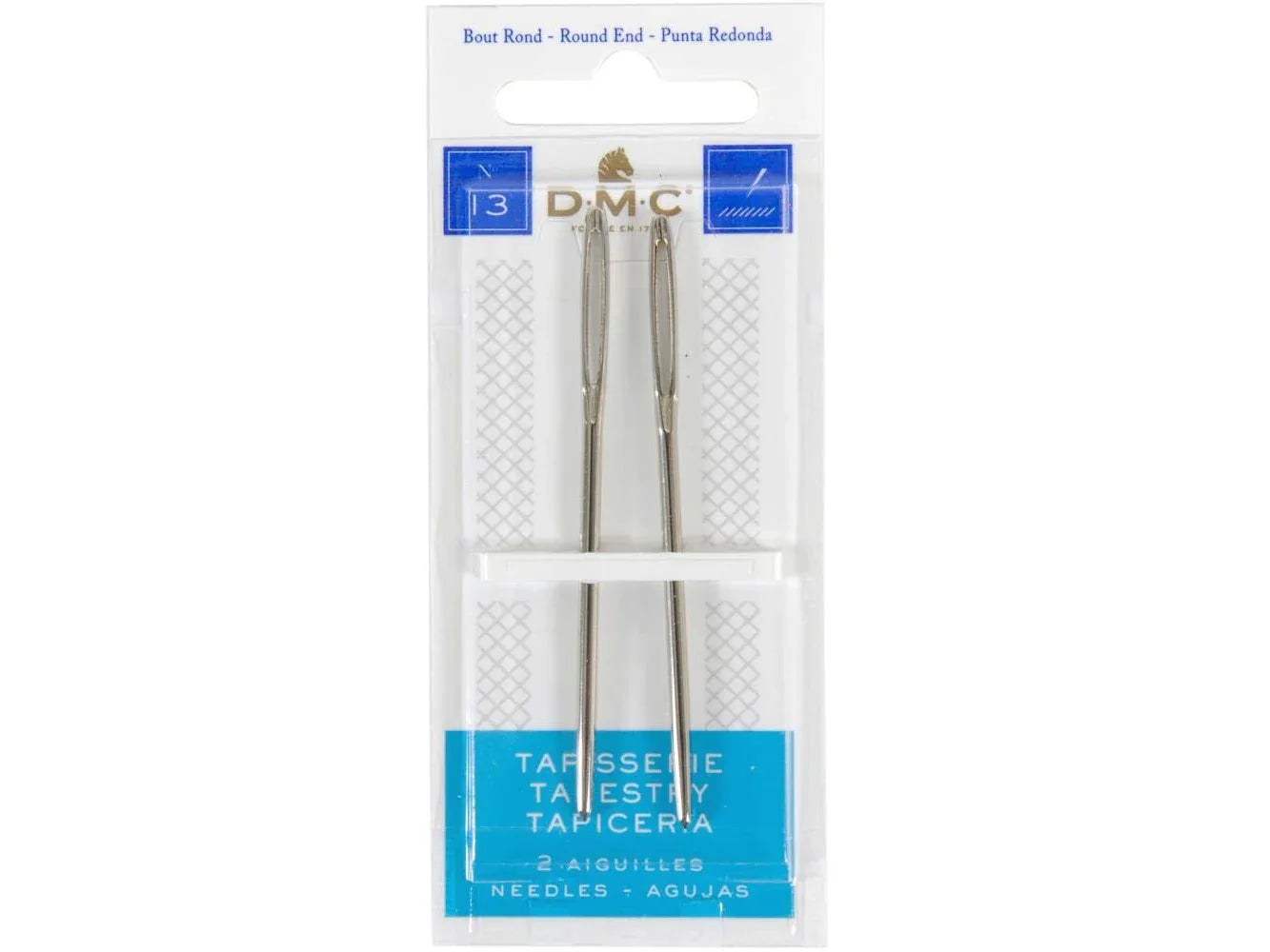 DMC Tapestry Hand Needles - 2 Pack Size 13 Large Eye for Yarn & Thick Thread