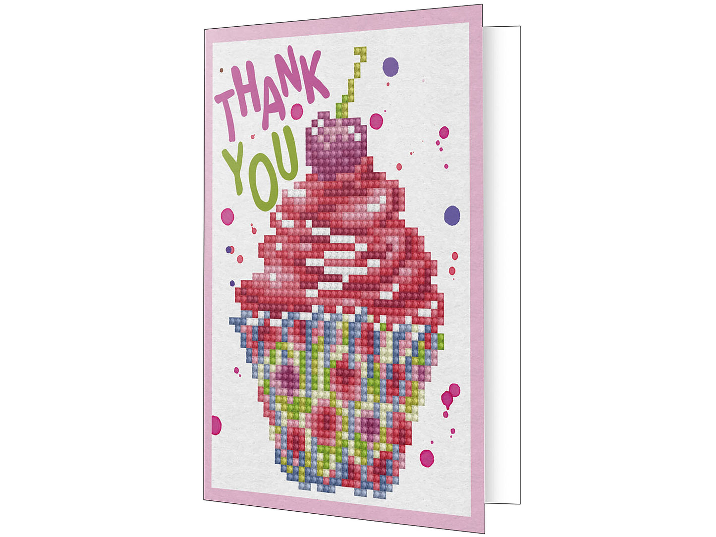 Thank You Diamond Dotz Diamond Art Greeting Card Kit 5"X7"