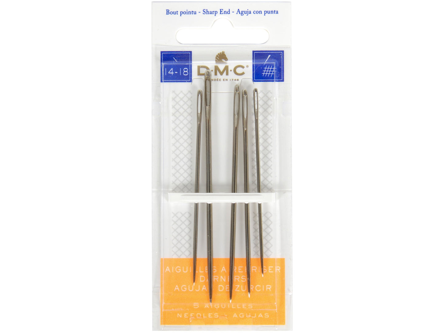 DMC Darners Hand Needles - Size 14-18, 5pcs