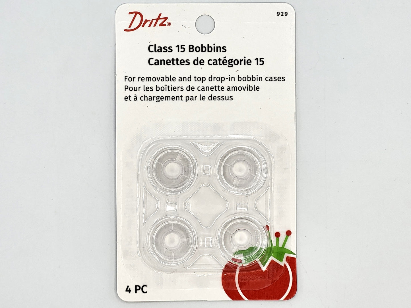 Dritz Plastic Sewing Machine Bobbins 4pc, Class 15