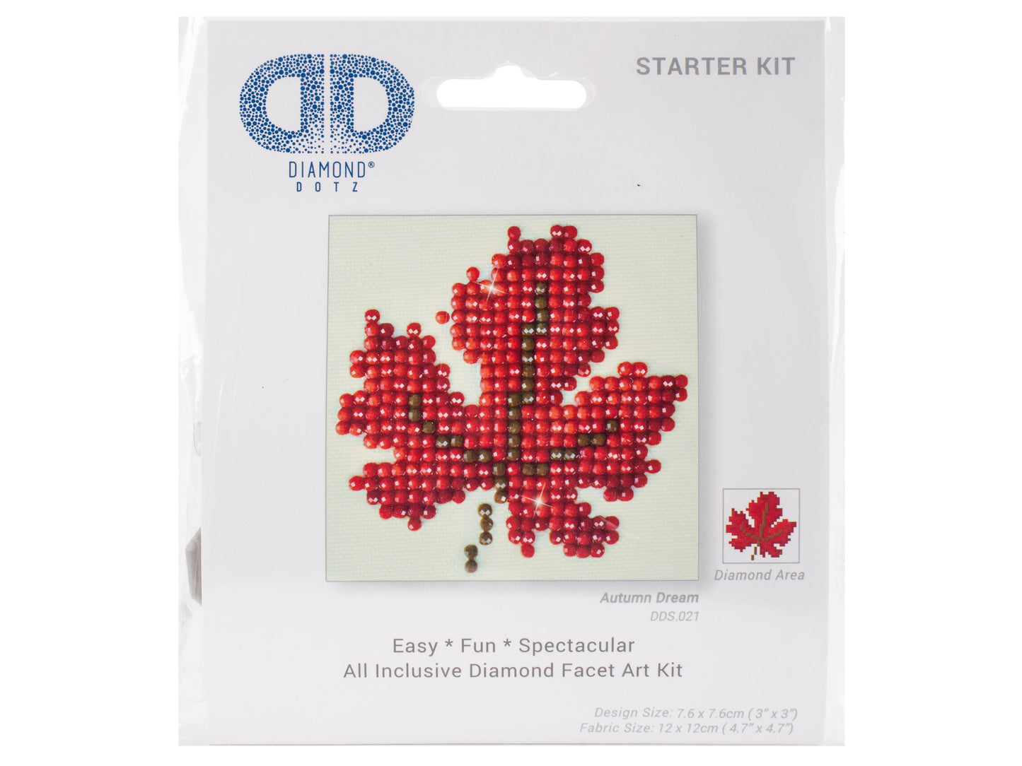 Diamond Dotz Starter Diamond Art Kit 3"X3" - Autumn Dream