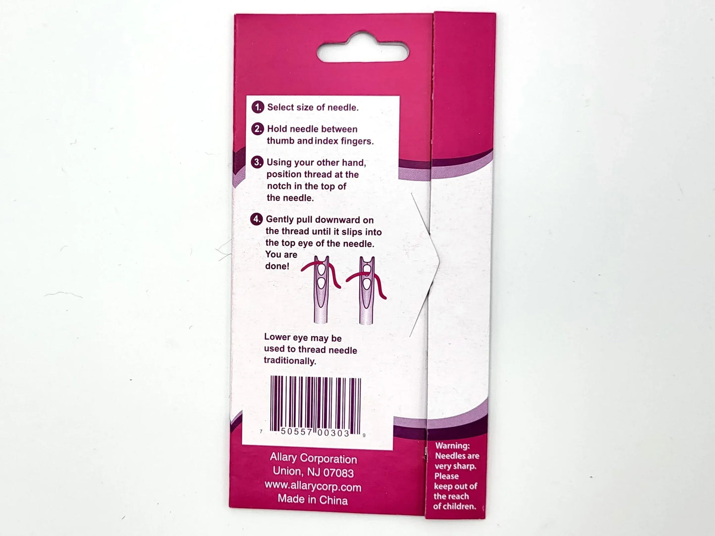 Allary Instant Threading Hand Needles – 10pc