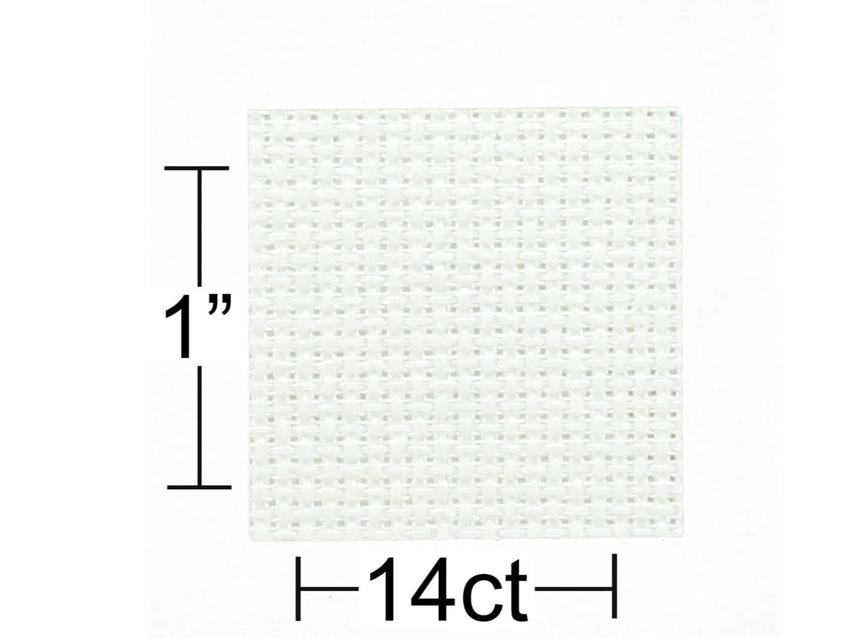 Grid with measurement of 1 inch and '14ct' label on a white background
