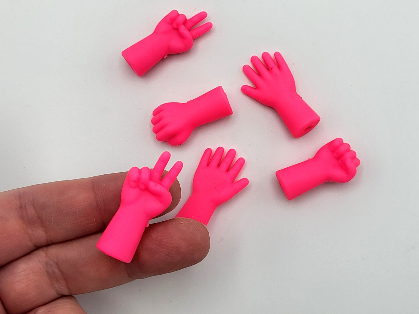 Knitting Needle Stoppers and Scissor Point Protector 6pc Hands