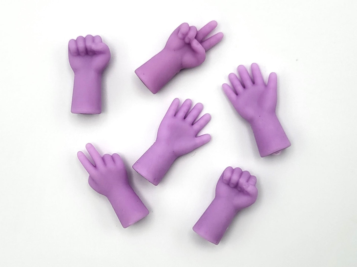 Knitting Needle Stoppers and Scissor Point Protector 6pc Hands