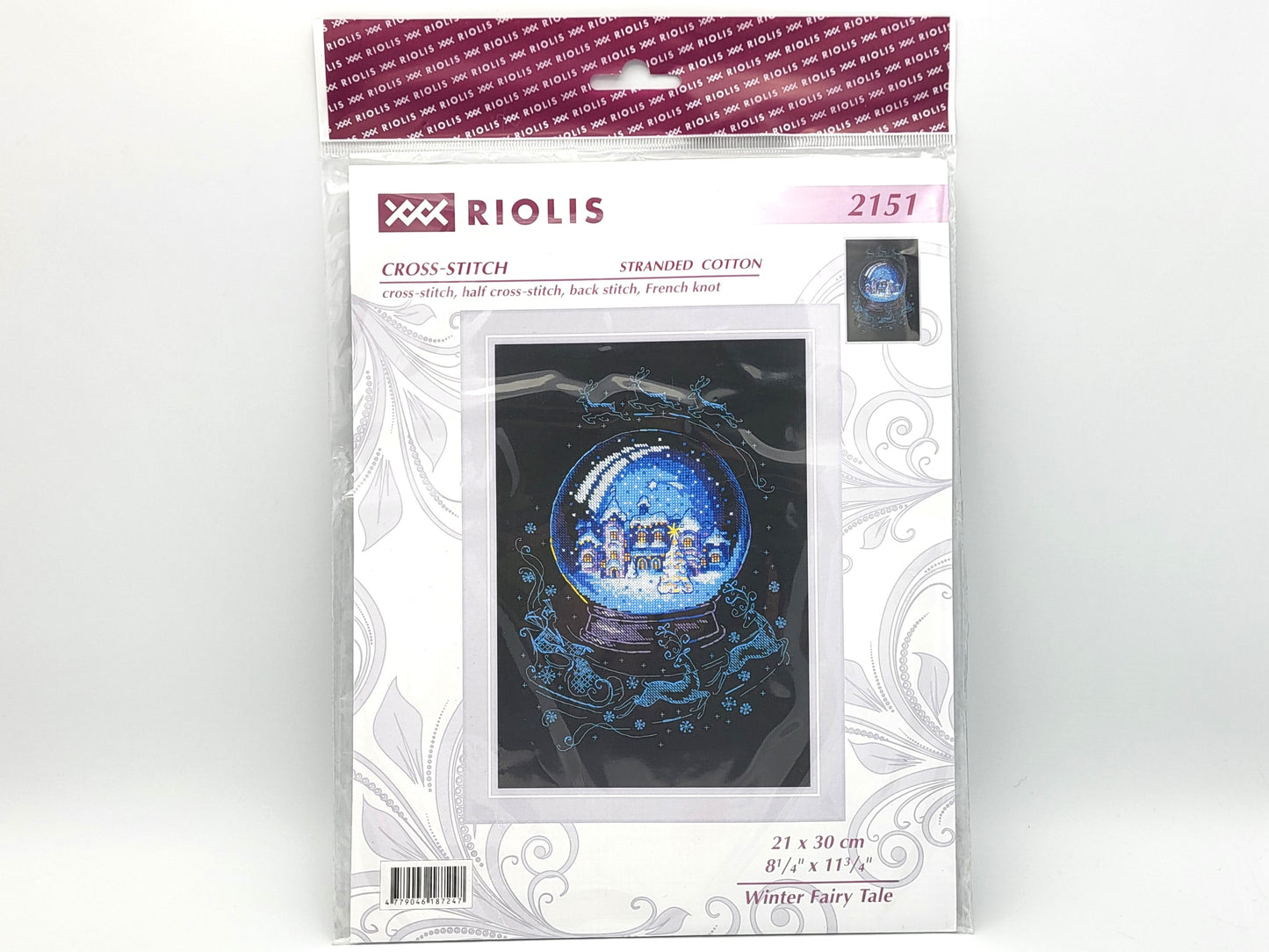 Riolis Counted Cross Stitch Kit, Winter Fairy Tale 8.5"x11.75", 14ct #2151