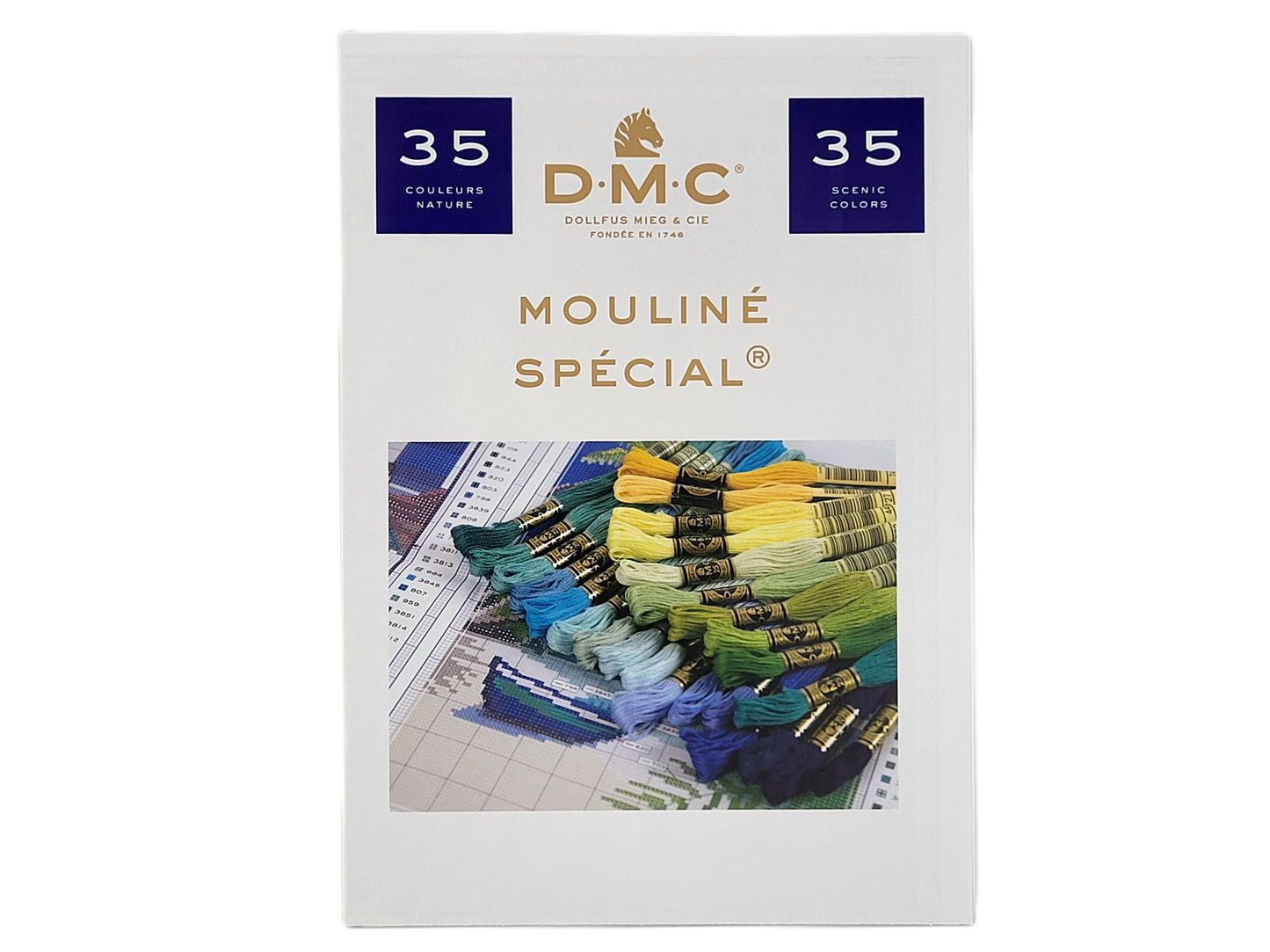 DMC Embroidery Floss Tin, 35pcs 8.7yd - Scenic Colors | cross stitch, embroidery