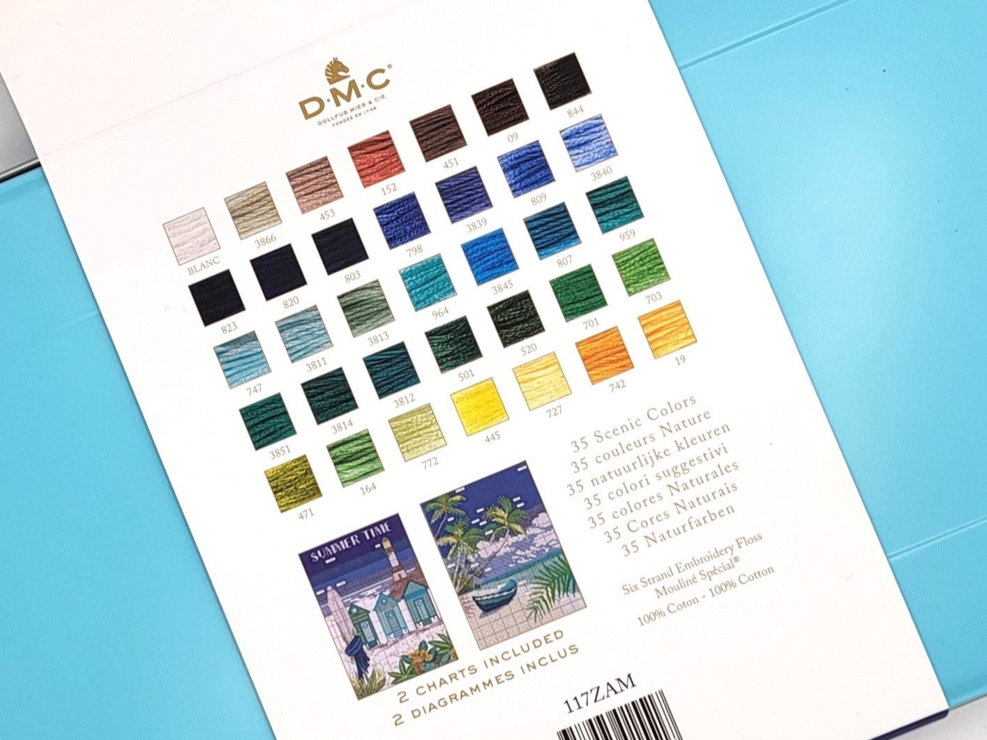 DMC Embroidery Floss Tin, 35pcs 8.7yd - Scenic Colors | cross stitch, embroidery