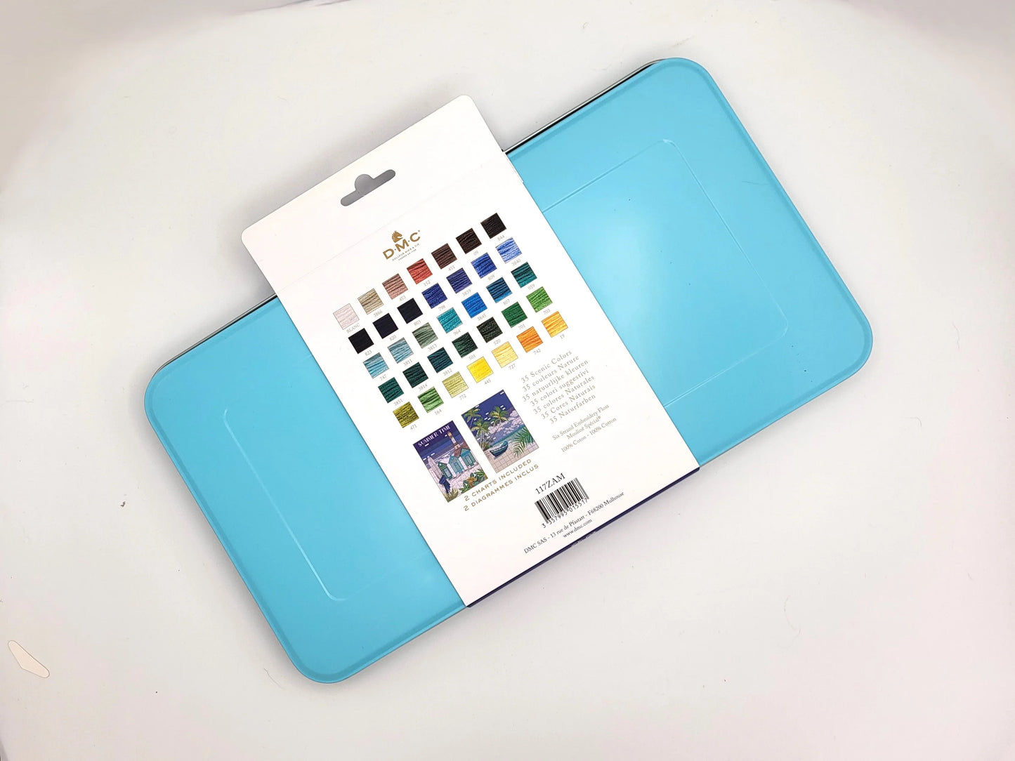 DMC Embroidery Floss Tin, 35pcs 8.7yd - Scenic Colors | cross stitch, embroidery