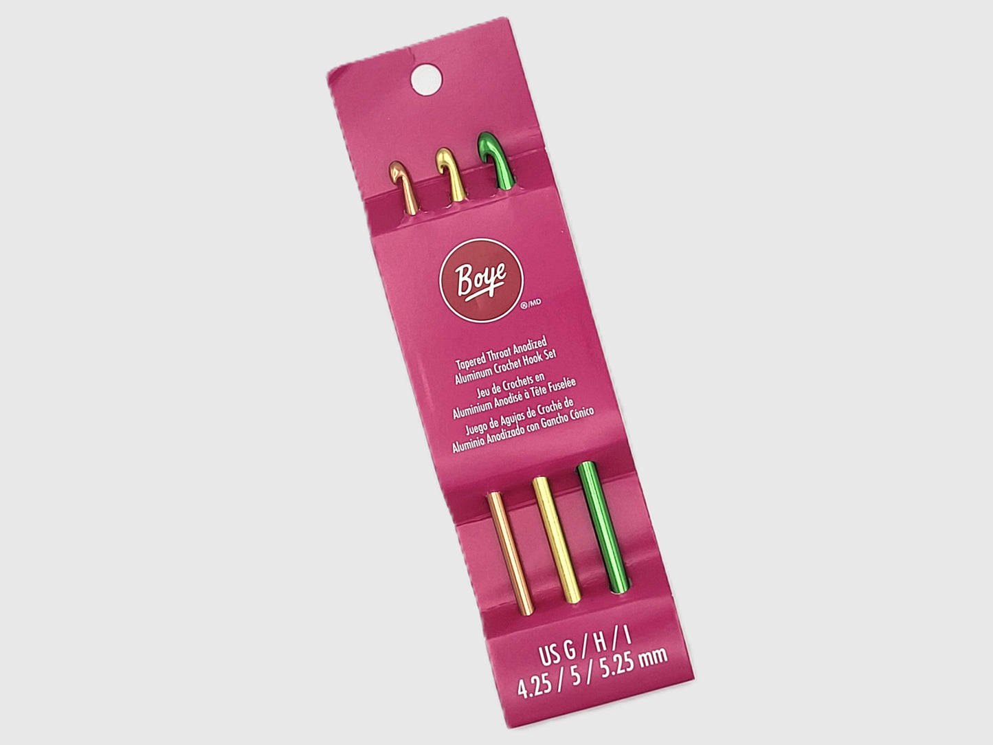 Boye 6" Lightweight Aluminum Crochet Hook Sets and individual hooks | crochet accessories, starter crocheter set