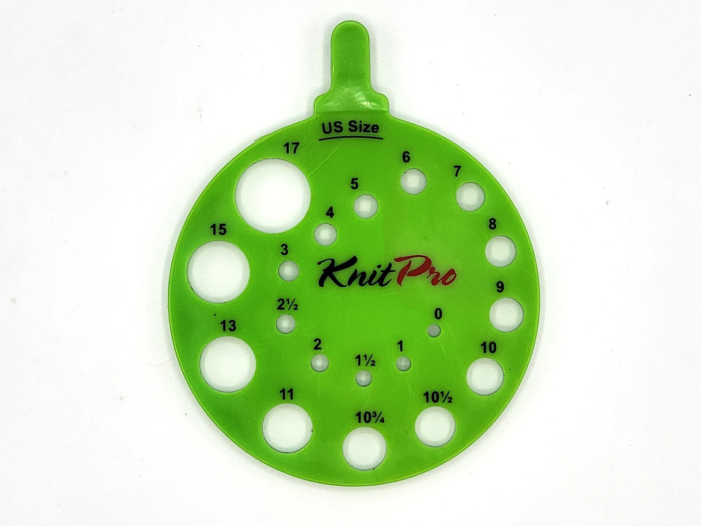 KnitPro Round Needle Gauge - Needle View Sizer - Envy