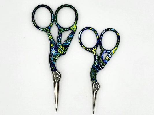 Small Craft Crane Scissors, 3.50" and 4.50" | Embroidery scissors, thread snips, crochet and knitting supplies, cross stitch scissors