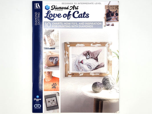 Diamond Dotting Love of Cats Book - Freestyle Diamond Art - Leisure Arts