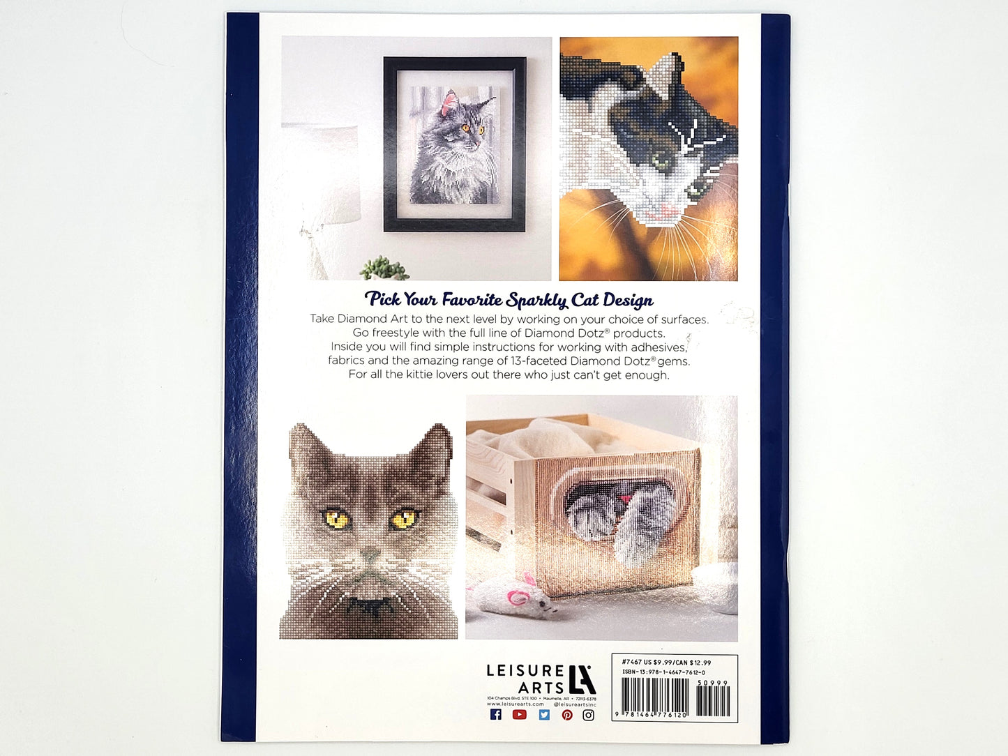 Diamond Dotting Love of Cats Book - Freestyle Diamond Art - Leisure Arts