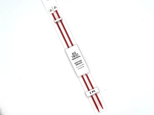 Big Twist Single Point Knitting Needles 10" and 16" multiple sizes