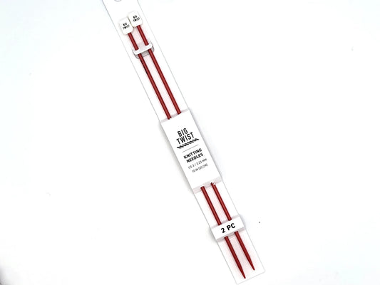 Big Twist Single Point Knitting Needles - Acrylic 10" & 16" Sizes