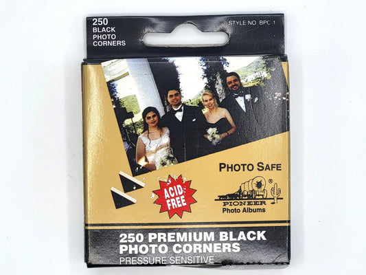 Black Self-Adhesive Photo Sticker Squares .5" 250 Photo Mounts, 2 boxes