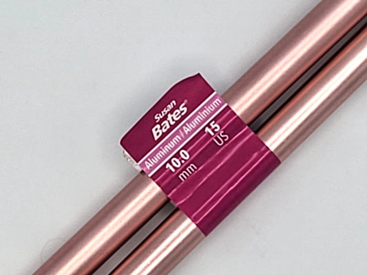 Susan Bates 10" US15 10.0mm Silvalume Single Point Knitting Needles