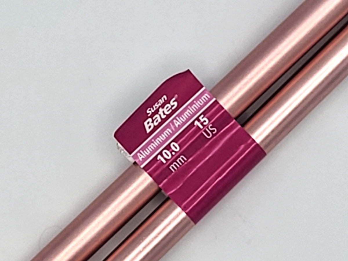 Susan Bates 10" US15 10.0mm Silvalume Single Point Knitting Needles