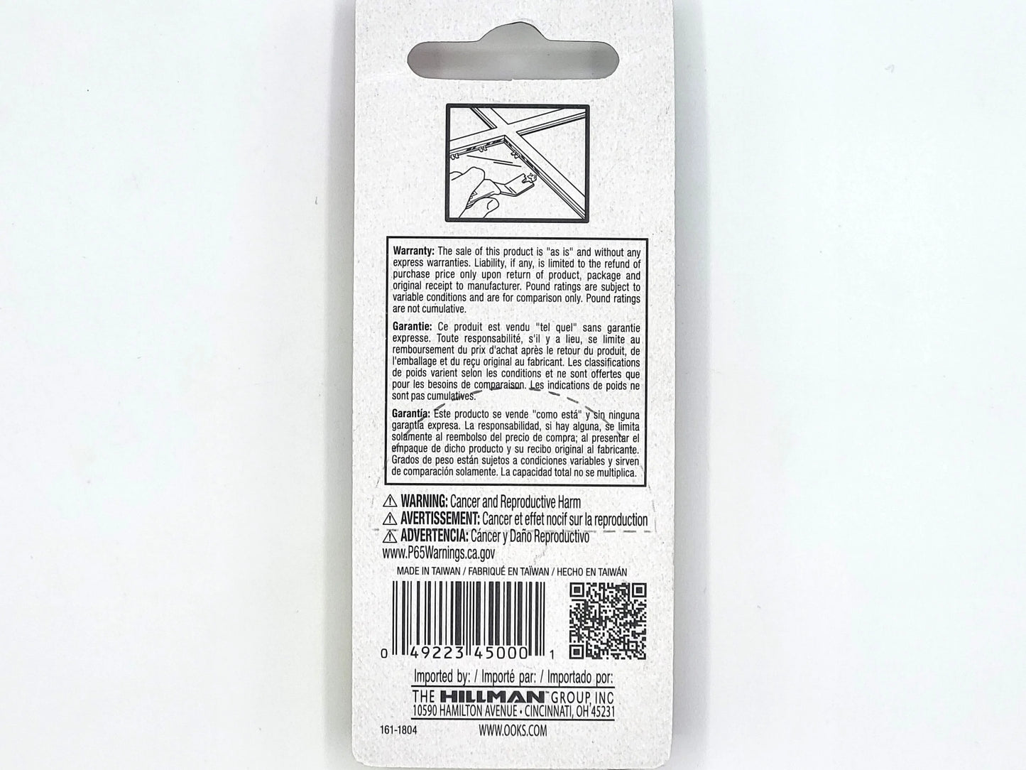 OOK Glazier Push Points, 45pcs, Lot of 4 packages