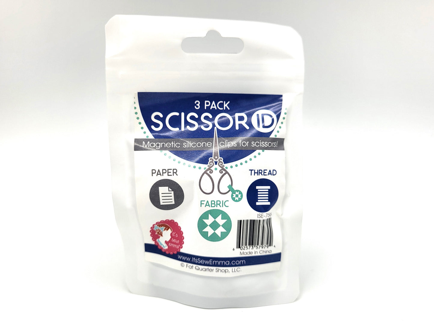 Scissor ID Magnetic Clips, 3pc - Paper, Thread, Fabric - It's Sew Emma