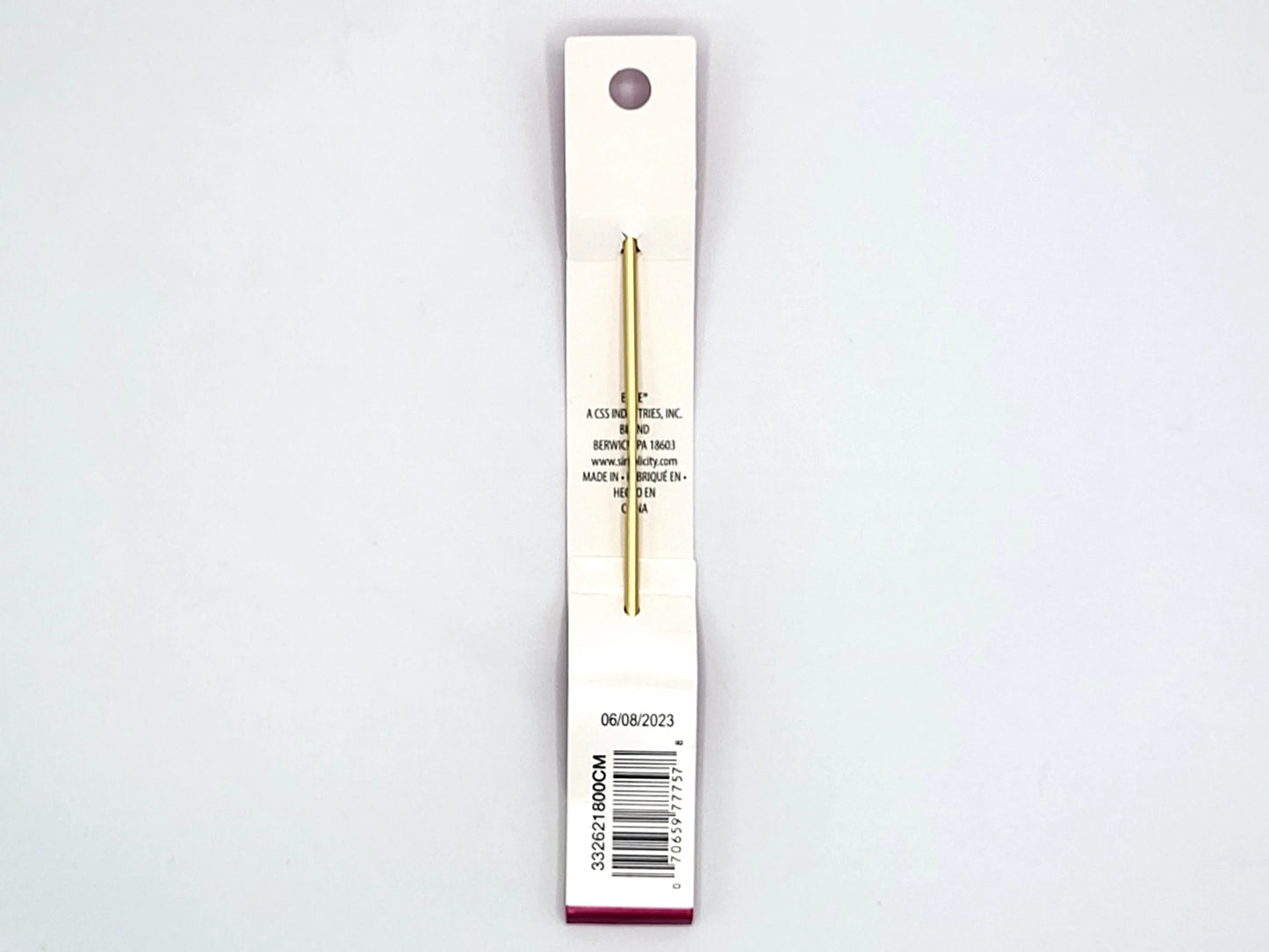 Boye 6" Aluminum Crochet Hooks size C 2.75mm