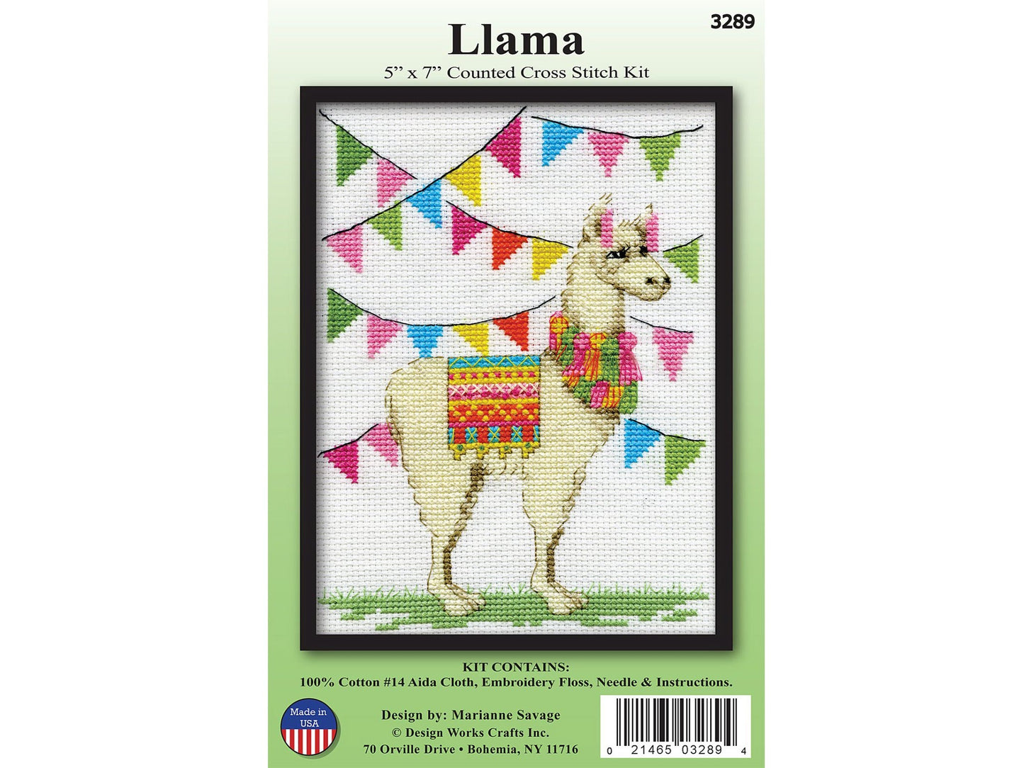 Design Works Counted Cross Stitch Llama 5" x 7"