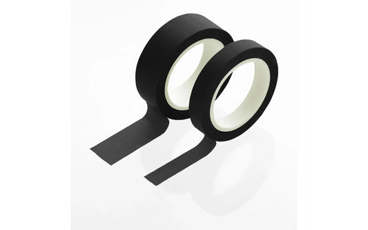 Washi Tape 8mm & 15mm x 10m - Black