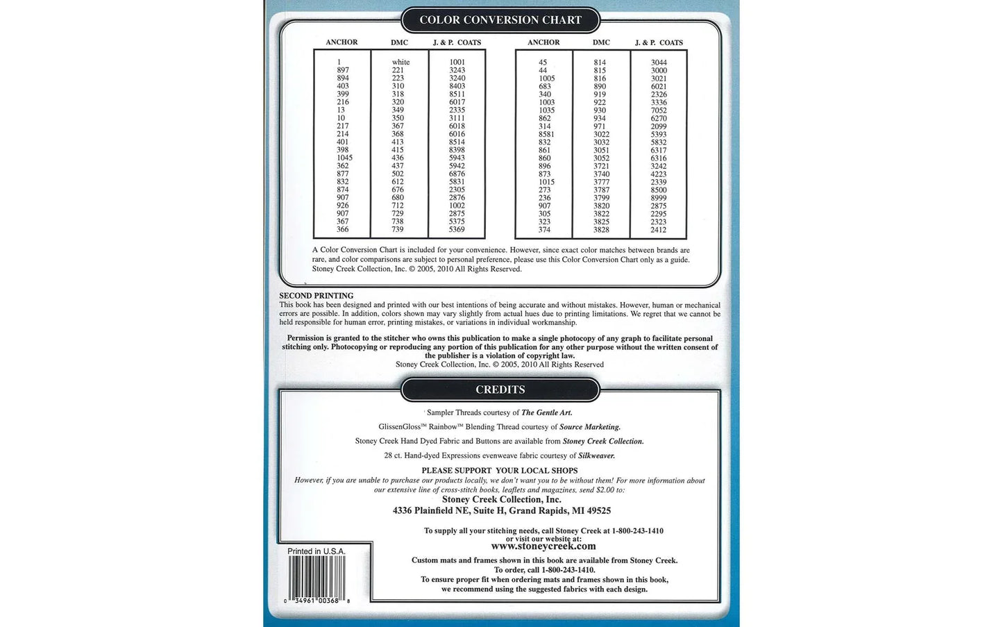 Fun Flakes Counted Cross Stitch Book – Stoney Creek