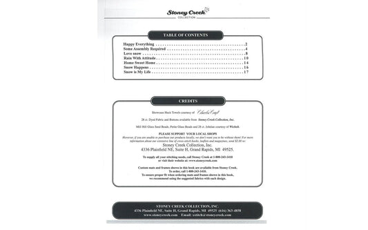 Snow Happens Cross Stitch Pattern Book - 7 Winter Designs by Stoney Creek