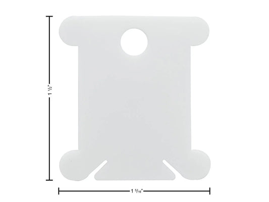 Plastic Floss Bobbins with wire cable connector, 25pc floss holders