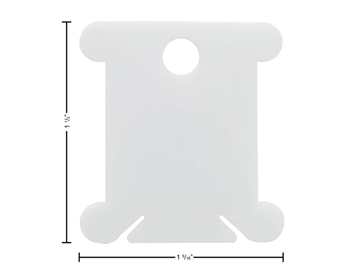 Plastic Floss Bobbins with Wire Cable Connector – 25pc