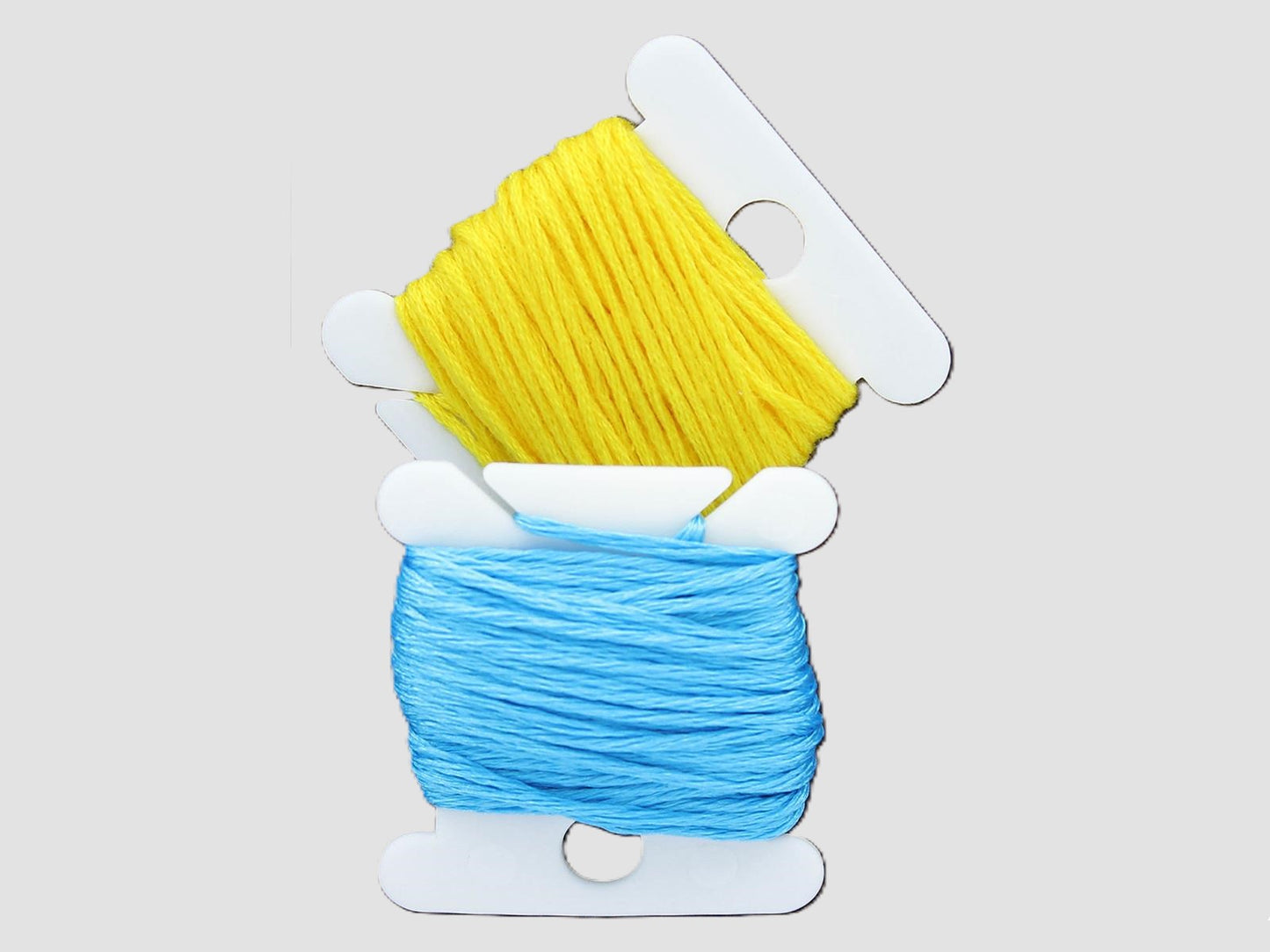 Plastic Floss Bobbins with wire cable connector, 25pc floss holders