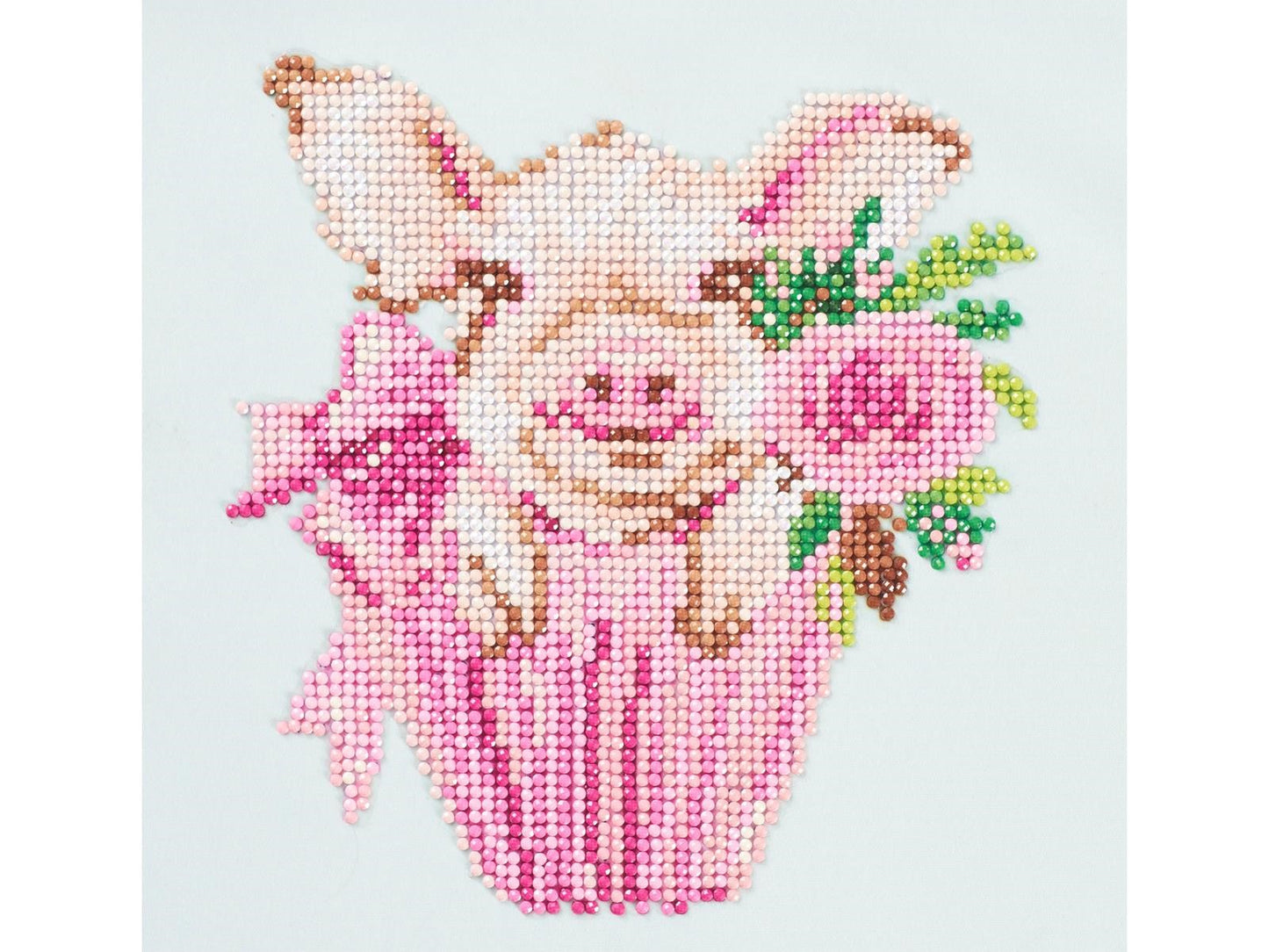 Diamond Art Kit 8x8" Beginner Pig