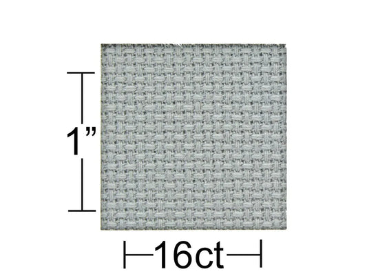 16ct Light Gray Aida Cloth 15x18" – Leisure Arts
