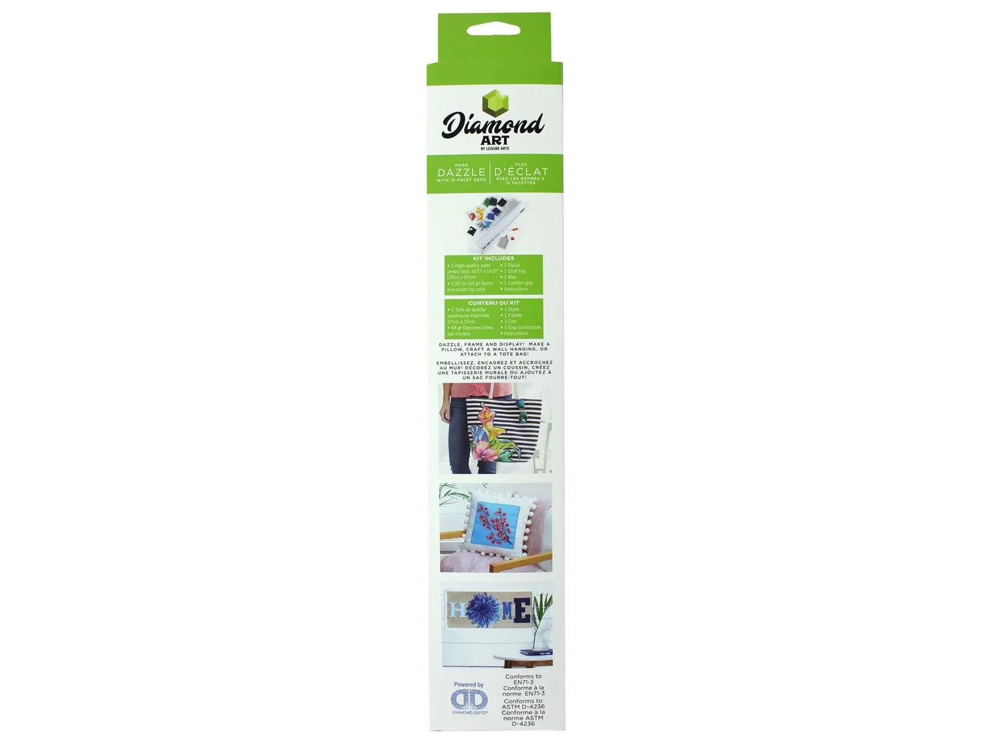 Diamond Art Kit Intermediate 12x12" - Stained Glass Lily