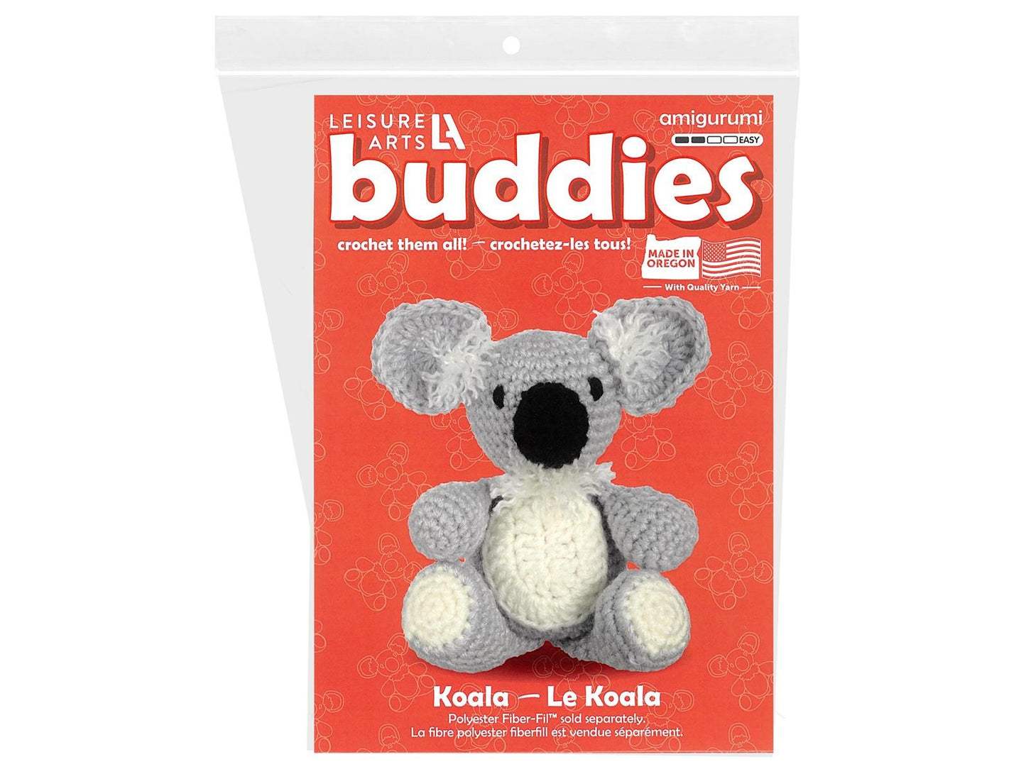 Koala Crochet Kit for beginners, Amigurumi animals, Leisure Arts