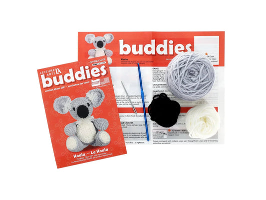 Koala Crochet Kit for beginners, Amigurumi animals, Leisure Arts