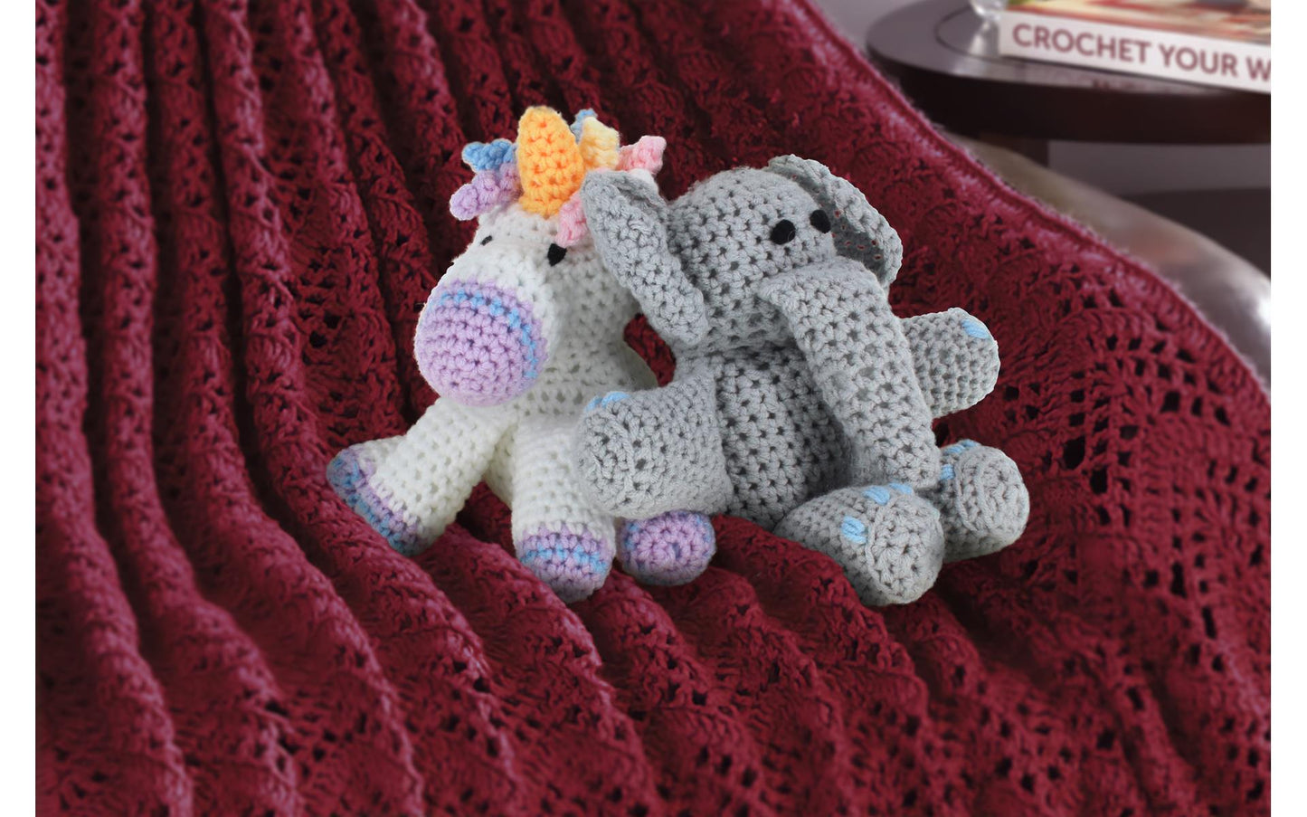 Unicorn Crochet Kit for beginners, Amigurumi animals, Leisure Arts