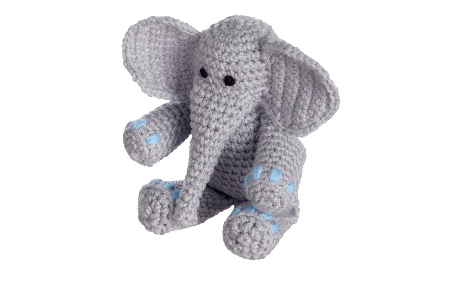 Elephant Crochet Kit for beginners, Amigurumi animals, Leisure Arts