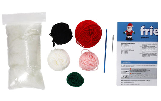 Santa Crochet Kit for beginners, Amigurumi
