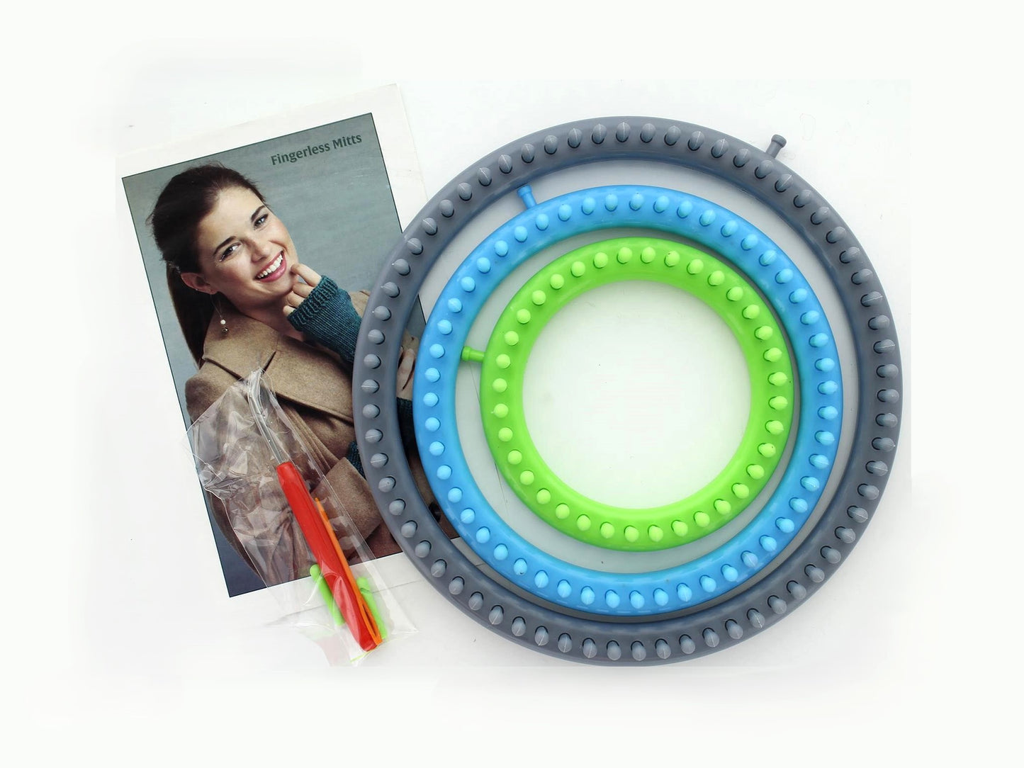Leisure Arts Loom Circular Set Fine With Hook - 6pc set