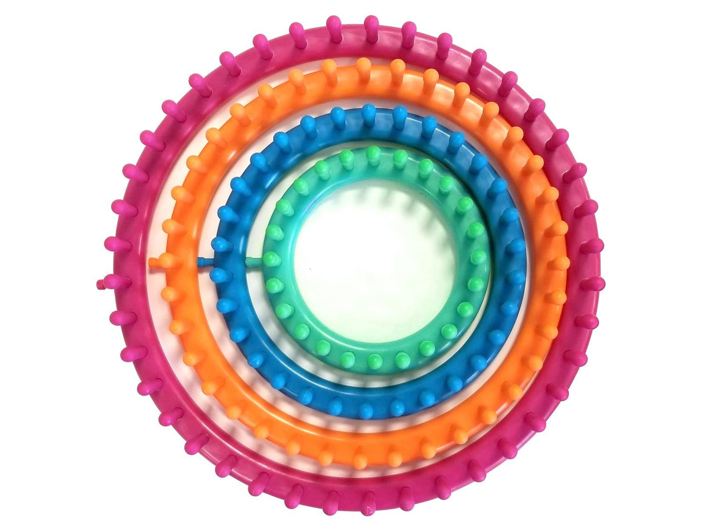 Leisure Arts Round Looms With Hook - 7pc set