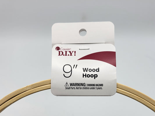 Cousin Natural Wood Hoop - 9"