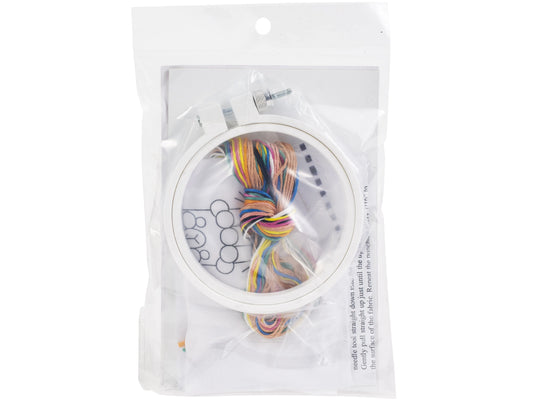 Beginner Punch Needle Kit 3.5" Round - Llama | easy DIY Craft Kit by Design Works