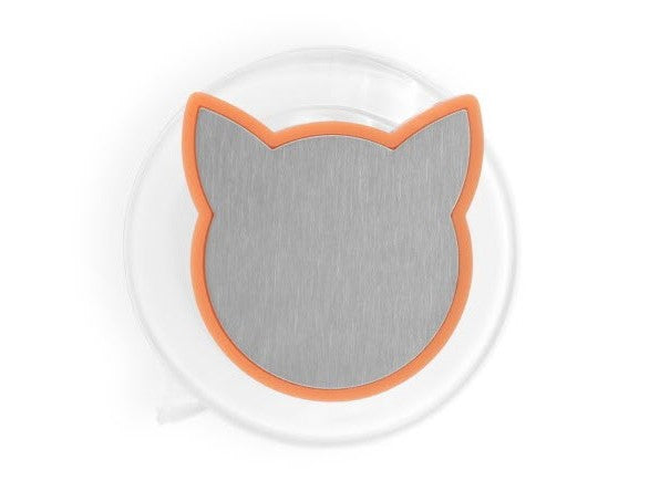 Dritz Coral Cat Pin Magnet, needle minder