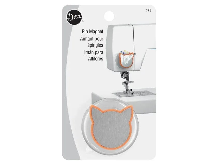 Dritz Coral Cat Magnetic Needle Minder