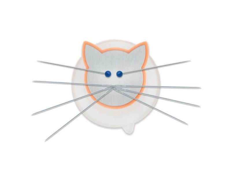 Dritz Coral Cat Pin Magnet, needle minder