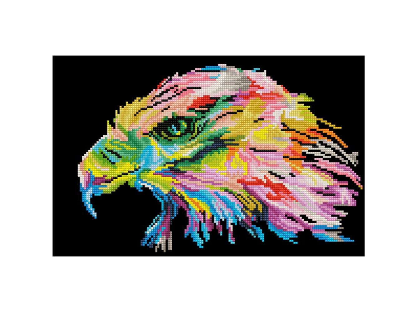 Diamond Dotz, Simply Dotz Diamond Art Kit - 16.5"X10.6" - Eagle Eye